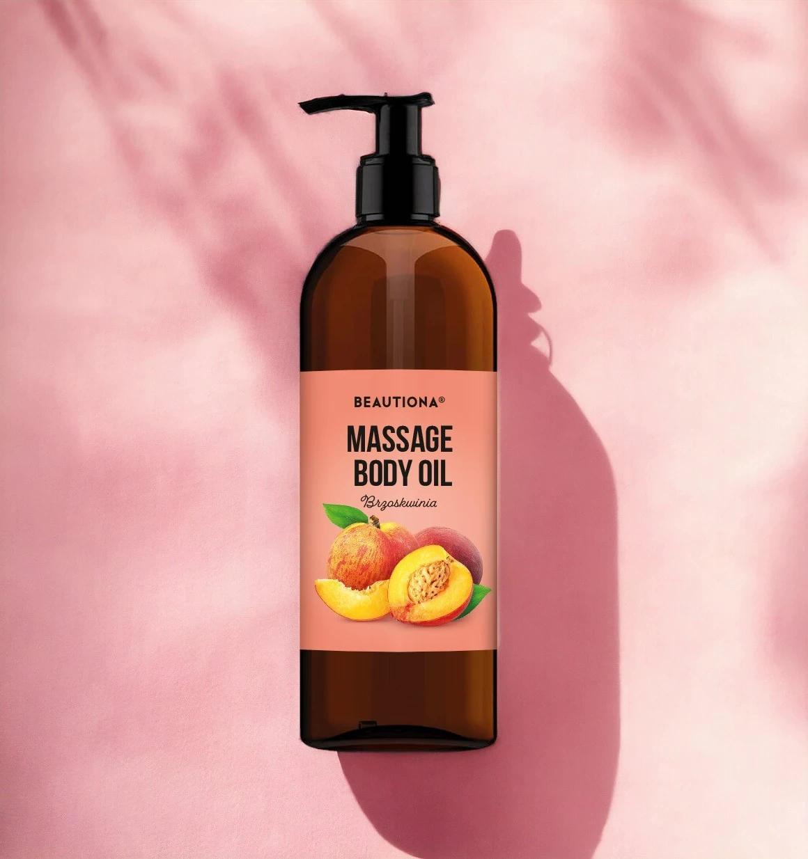 Masážní olej Beautiona Broskev 500ml - 